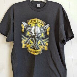 Electricians Building America Tee TShirt men's